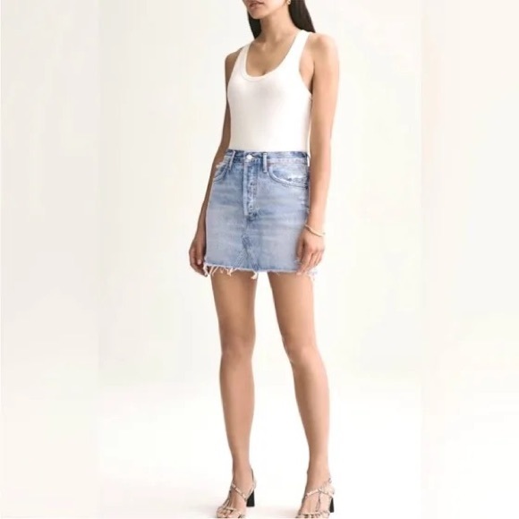 Agolde Quinn denim skirt - Picture 3 of 5